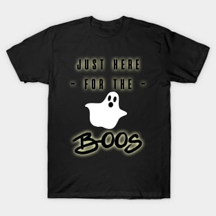 Just Here for the Boos Halloween Costume Ghost T-Shirt